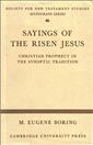 Sayings of the Risen Jesus: Christian Prophecy in the Synoptic Tradition
