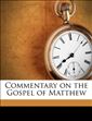 Commentary on the Gospel of Matthew
