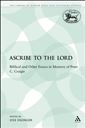 Ascribe to the Lord: Biblical and Other Essays in Memory of Peter C. Craigie
