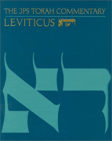 Leviticus: the traditional Hebrew text with the new JPS translation