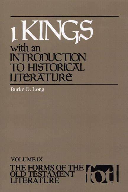 1 Kings: With an Introduction to Historical Literature