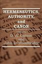Hermeneutics, Authority, and Canon 