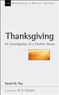 Thanksgiving: An Investigation of a Pauline Theme (New Studies in Biblical Theology 13)